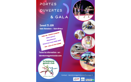 Portes ouvertes &amp; Gala samedi 25 juin 