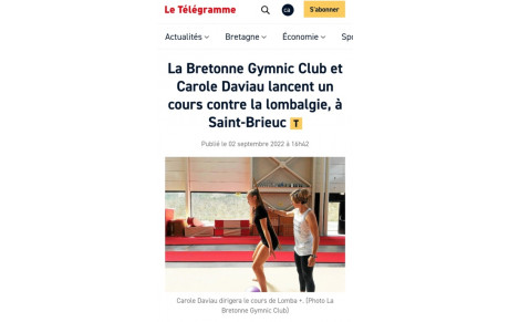 Dans la presse aujourd'hui !!!